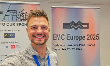 Maximilian Hollenbach bei der EMC Europe 2025