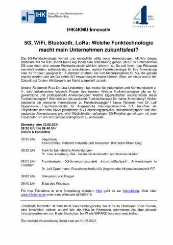 Einladung IHK Rheinland