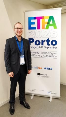Niklas Ritz auf der ETFA 2025